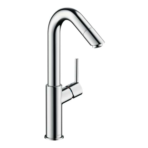 Зображення з  HANSGROHE TALIS Single lever basin mixer 250 with pop-up waste set and swivel spout 32055000