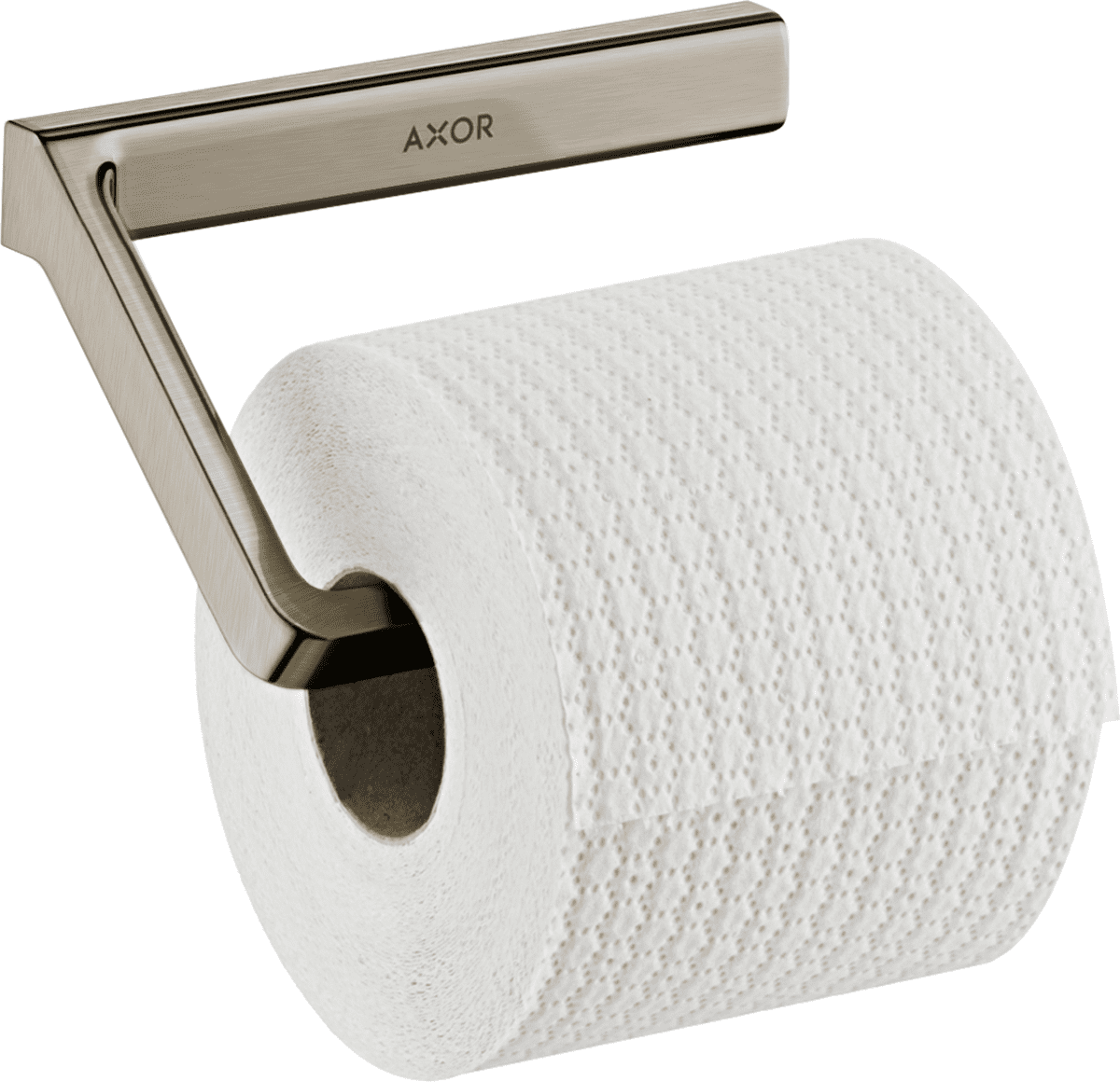 HANSGROHE AXOR Universal Softsquare Toilettenpapierhalter #42846820 - Brushed Nickel