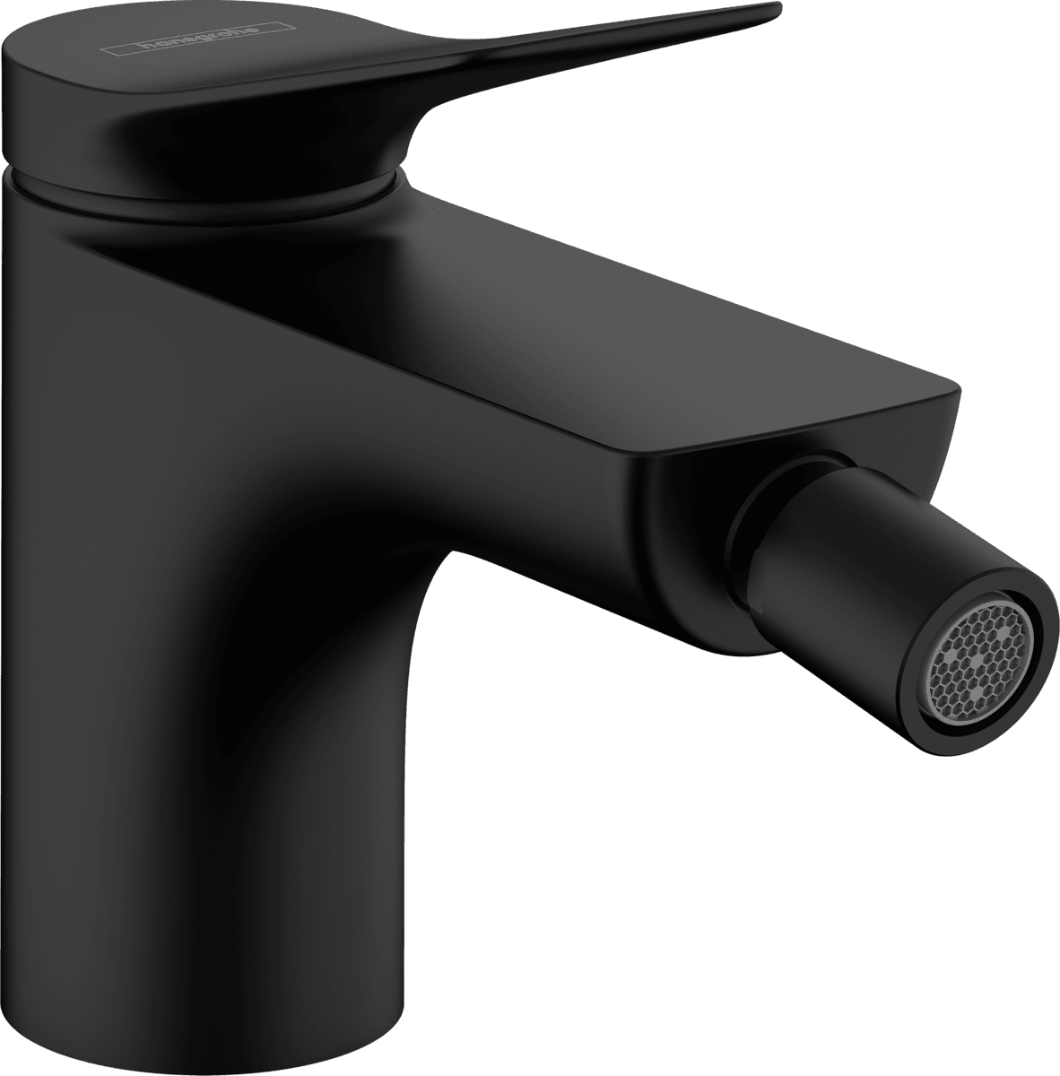 HANSGROHE Vivenis Einhebel-Bidetmischer mit Zugstangen-Ablaufgarnitur #75200670 - Mattschwarz