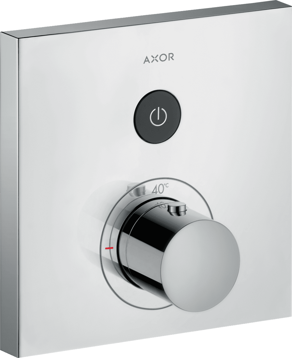 Picture of HANSGROHE AXOR ShowerSelect Thermostat for concealed installation square for 1 function #36714000 - Chrome