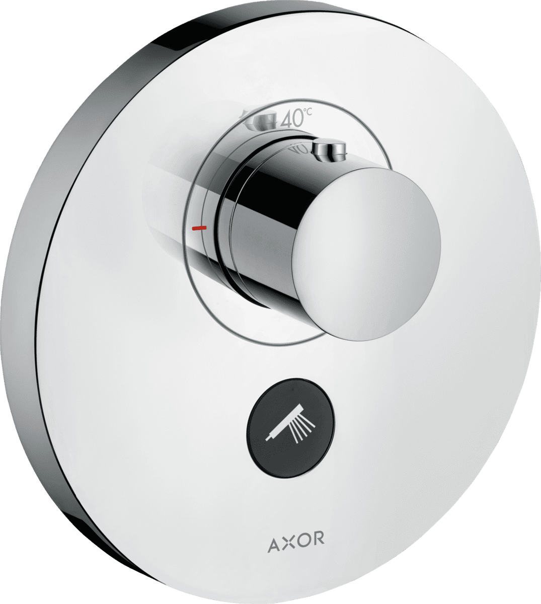Obrázek HANSGROHE AXOR ShowerSelect Termostat HighFlow s podomítkovou instalací, kulatá rozeta, pro 1 spotřebič a další výtok #36726000 - chrom