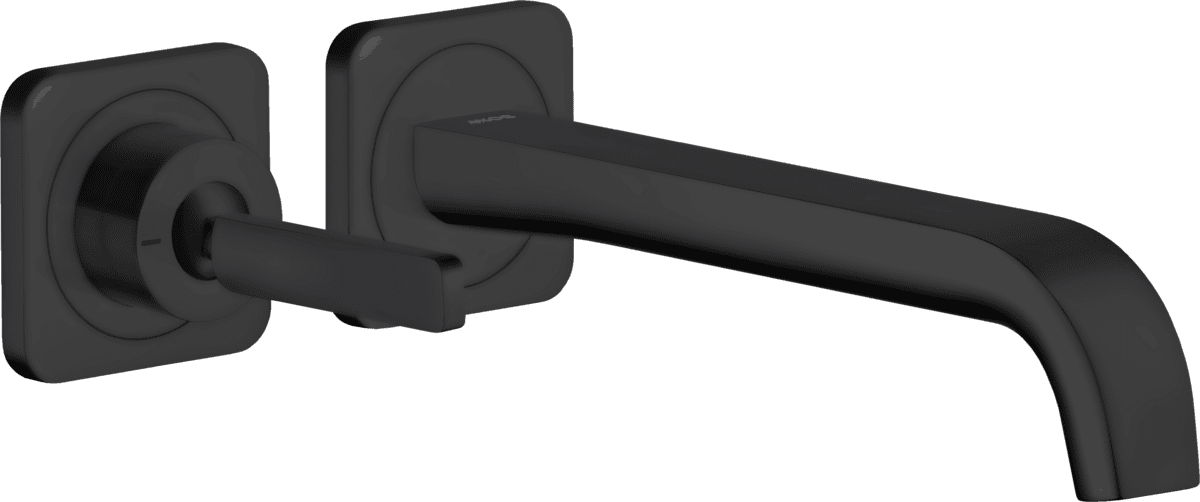 εικόνα του HANSGROHE AXOR Citterio E Single lever basin mixer for concealed installation wall-mounted with pin handle, spout 221 mm and escutcheons #36106670 - Matt Black
