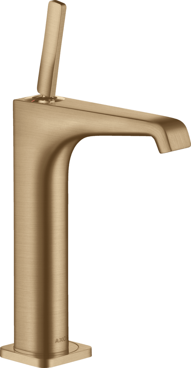 Bild von HANSGROHE AXOR Citterio E Einhebel-Waschtischmischer 190 mit Pingriff für Aufsatzwaschtische mit Ablaufgarnitur #36103140 - Brushed Bronze