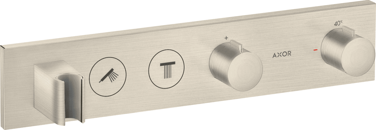 Bild von HANSGROHE AXOR ShowerSolutions Thermostatmodul Select 460/90 Unterputz für 2 Verbraucher #18355820 - Brushed Nickel