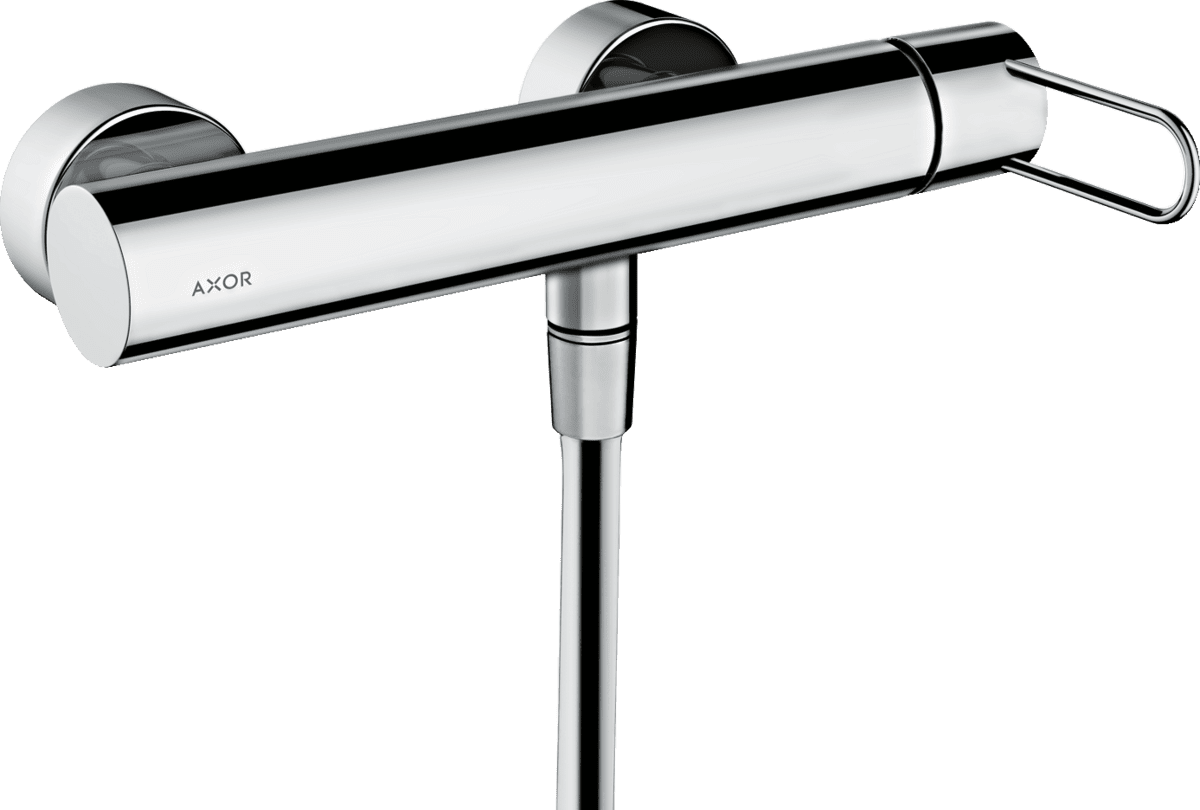 HANSGROHE AXOR Uno Tek kollu duş bataryası aplike montaj loop volan ile #38621000 - Krom resmi