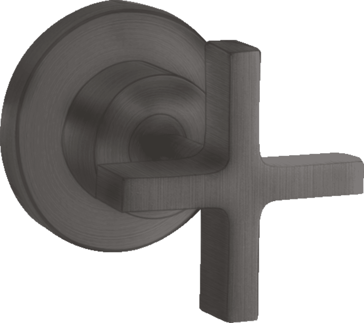HANSGROHE AXOR Citterio Absperrventil Unterputz mit Kreuzgriff #39965340 - Brushed Black Chrome