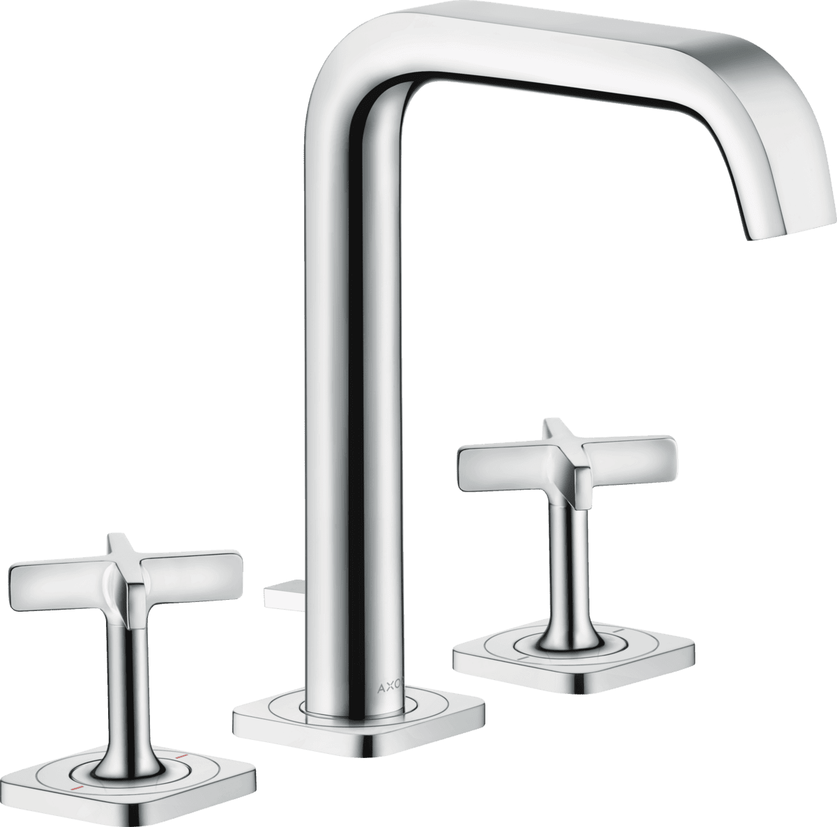 Picture of HANSGROHE AXOR Citterio E 3-hole basin mixer 170 with escutcheons and pop-up waste set #36108000 - Chrome