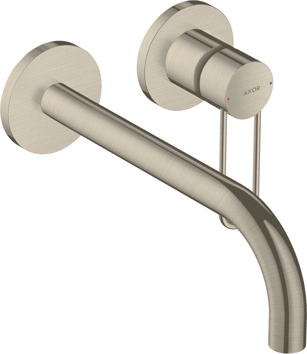 εικόνα του HANSGROHE AXOR Uno Single lever basin mixer for concealed installation wall-mounted with loop handle and spout 225 mm #38122820 - Brushed Nickel