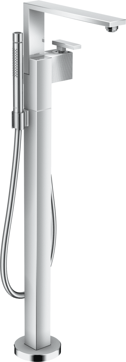 Зображення з  HANSGROHE AXOR Edge Single lever bath mixer floor-standing - diamond cut #46441000 - Chrome