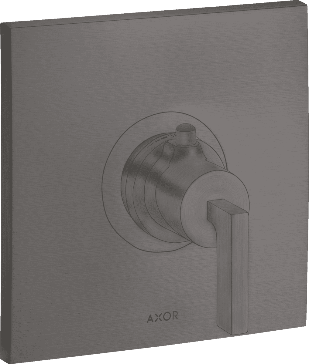 HANSGROHE AXOR Citterio Thermostat HighFlow Unterputz mit Hebelgriff #39711340 - Brushed Black Chrome
