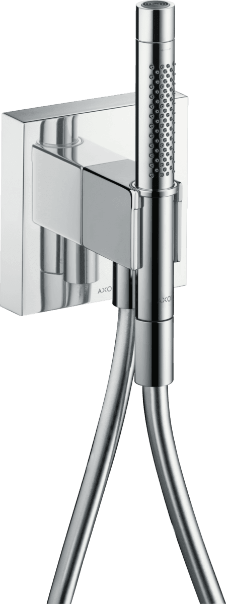 Bild von HANSGROHE AXOR Starck Portereinheit 120/120 mit Stabhandbrause 2jet und Brauseschlauch #12626000 - Chrom