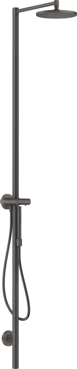 HANSGROHE AXOR Starck Duschsäule mit Thermostat und Kopfbrause 240 1jet #12672340 - Brushed Black Chrome