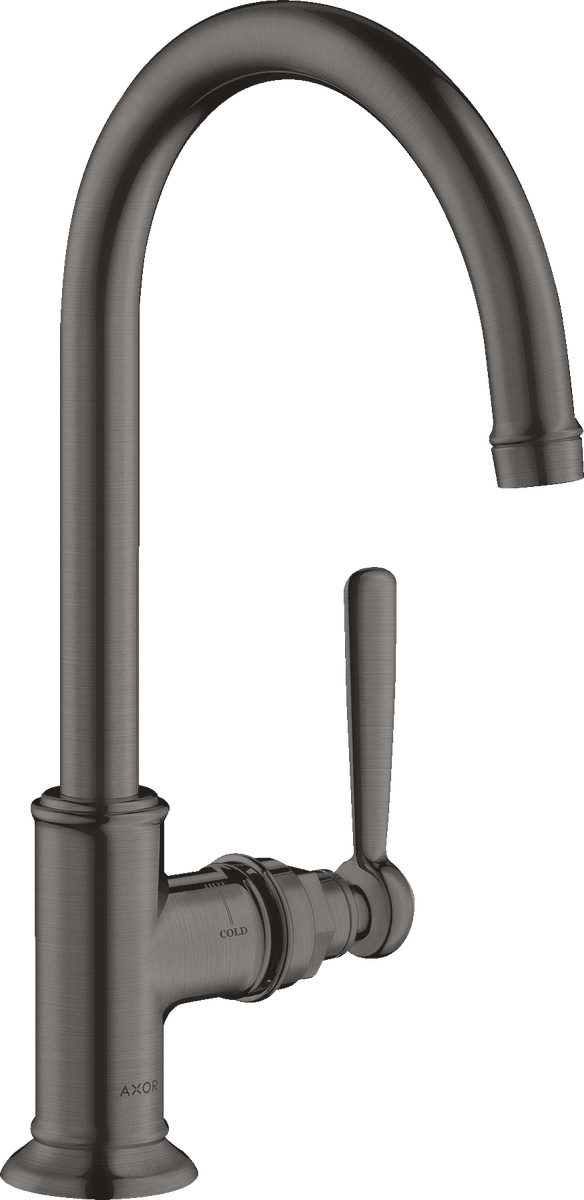 εικόνα του HANSGROHE AXOR Montreux Single lever basin mixer 210 with lever handle and waste set #16518340 - Brushed Black Chrome