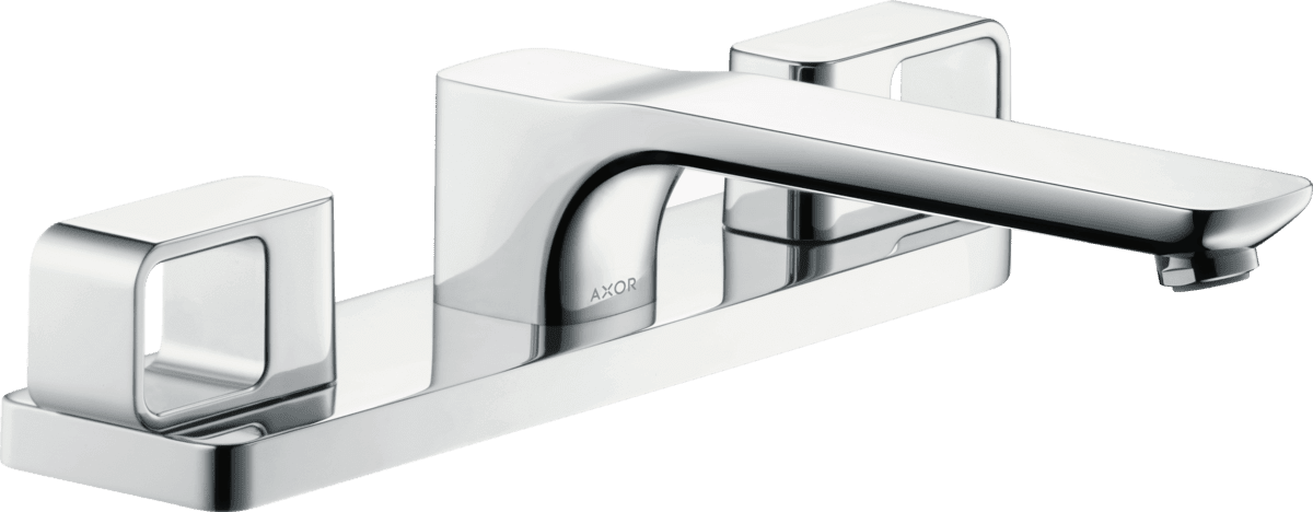 HANSGROHE AXOR Urquiola 3-Delikli küvet kenarı banyo bataryası #11436000 - Krom resmi