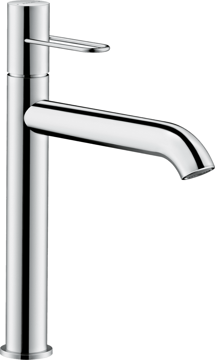 Зображення з  HANSGROHE AXOR Uno Single lever basin mixer 190 with loop handle for wash bowls and waste set #38032000 - Chrome