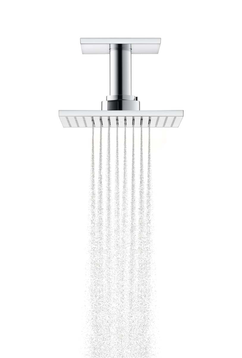 Зображення з  HANSGROHE AXOR ShowerSolutions Overhead shower 250/250 2jet with ceiling connection #35312000 - Chrome