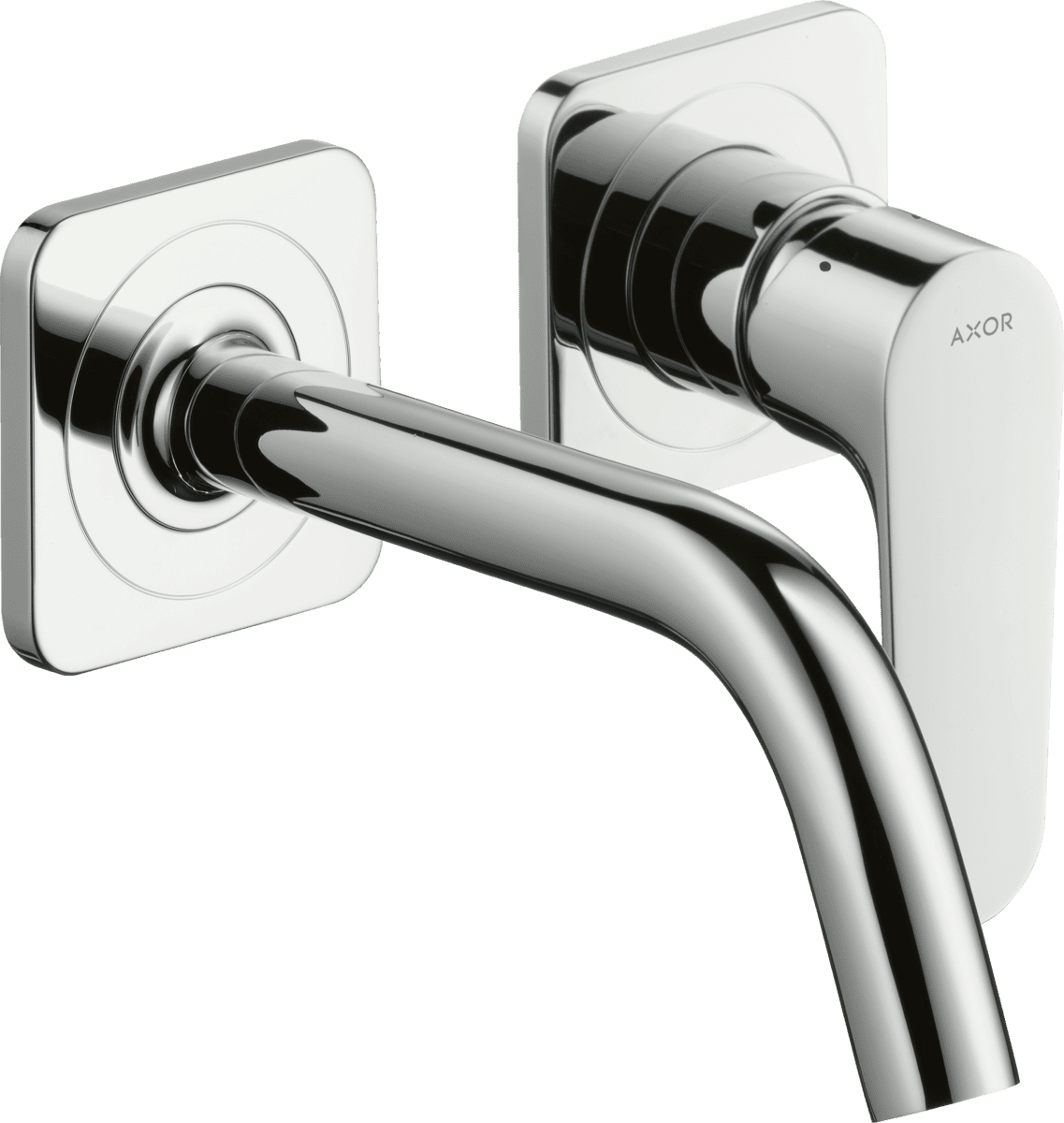 Bild von HANSGROHE AXOR Citterio M Einhebel-Waschtischmischer Unterputz für Wandmontage mit Auslauf 167 mm und Rosetten #34113000 - Chrom