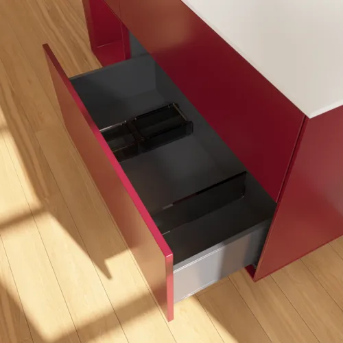 VILLEROY BOCH Finion Waschbeckenunterschrank, mit Beleuchtung, 3 Auszüge, 1200 x 603 x 501 mm, Peony Matt Lacquer / Peony Matt Lacquer / Glass White Matt #FA61HBHB, Bild 7