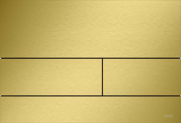 Obrázek TECE TECEsquare II ovládací tlačítko kovové, dvojčinné #9240838 - zlatá kartáčovaná