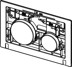 Bild von TECE TECEloop Betätigungseinheit für WC-Betätigungsplatte, Tasten schwarz matt 9240619