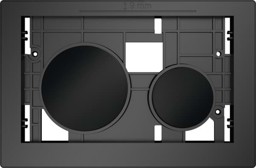 Bild von TECE TECEloop Betätigungseinheit für WC-Betätigung, Tasten schwarz glänzend 9240667
