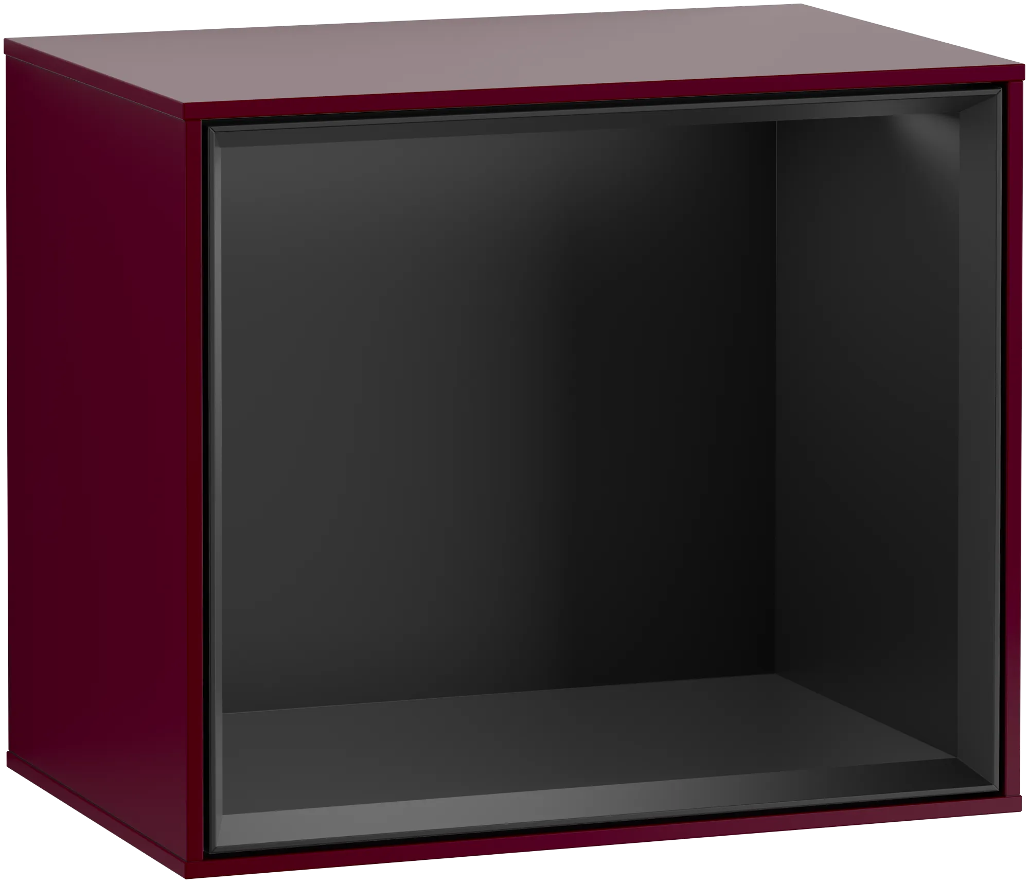 εικόνα του VILLEROY BOCH Finion Shelf module, 418 x 356 x 270 mm, Peony Matt Lacquer / Black Matt Lacquer #FD10PDHB