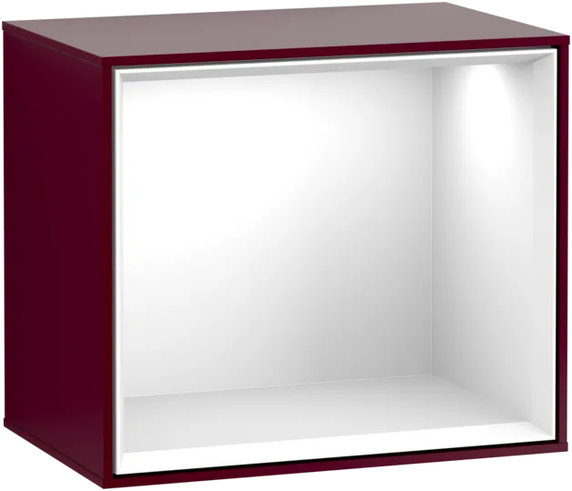 εικόνα του VILLEROY BOCH Finion Shelf module, 418 x 356 x 270 mm, Peony Matt Lacquer / Glossy White Lacquer #FD10GFHB