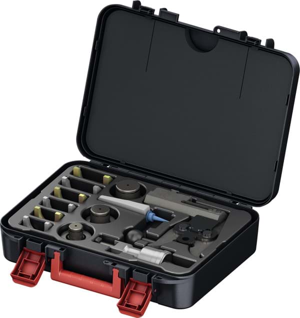 TECE TECEflex Presswerkzeug PMA 40 63/Koffer mit Pressgabeln + Aufweitsatz Dimension 40-63 #720170