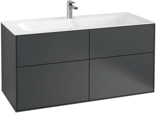 Зображення з  VILLEROY BOCH Finion Vanity unit, with lighting, 4 pull-out compartments, 1196 x 591 x 498 mm, Midnight Blue Matt Lacquer #G05000HG