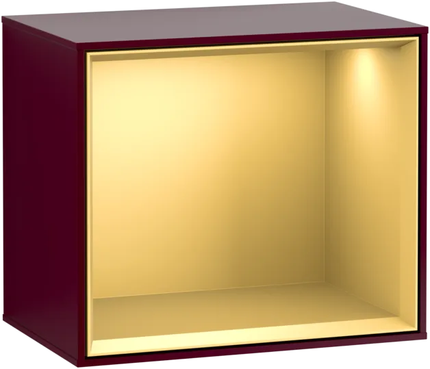 Picture of VILLEROY BOCH Finion Shelf module, 418 x 356 x 270 mm, Peony Matt Lacquer / Gold Matt Lacquer #FD10HFHB