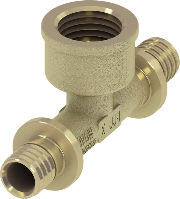 TECE TECEflex T-Stück IG Dimension 32 x Rp 1" x 32, Siliziumbronze #709805