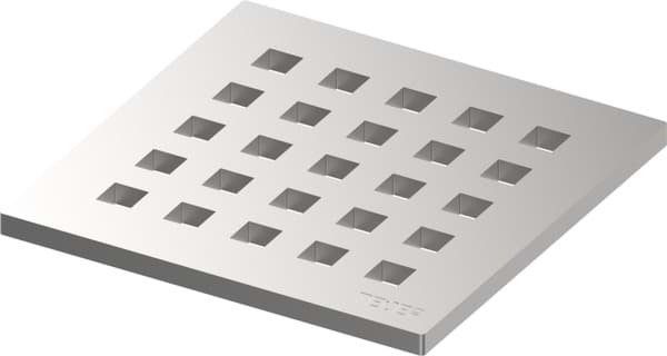 Obrázek TECE TECEdrainpoint S design grate "quadratum" stainless steel 100 x 100 #3665006