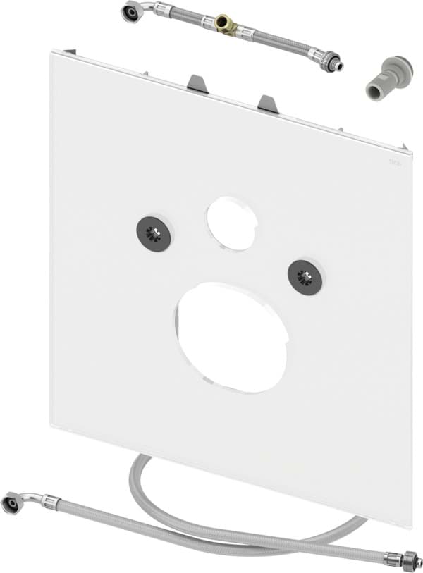 Зображення з  TECE TECElux, лицьова панель для унітазу-біде Duravit SensoWash C, біле скло #9650103