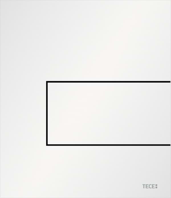 Зображення з  TECE Панель змиву для пісуару TECEsquare, біла матова #9242814