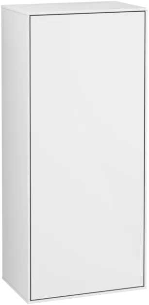 Bild von VILLEROY BOCH Finion Seitenschrank, mit Beleuchtung, 1 Tür, 418 x 936 x 270 mm, Glossy White Lacquer #G57000GF